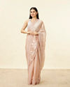 Rose Pink Stone Work Saree image number 0